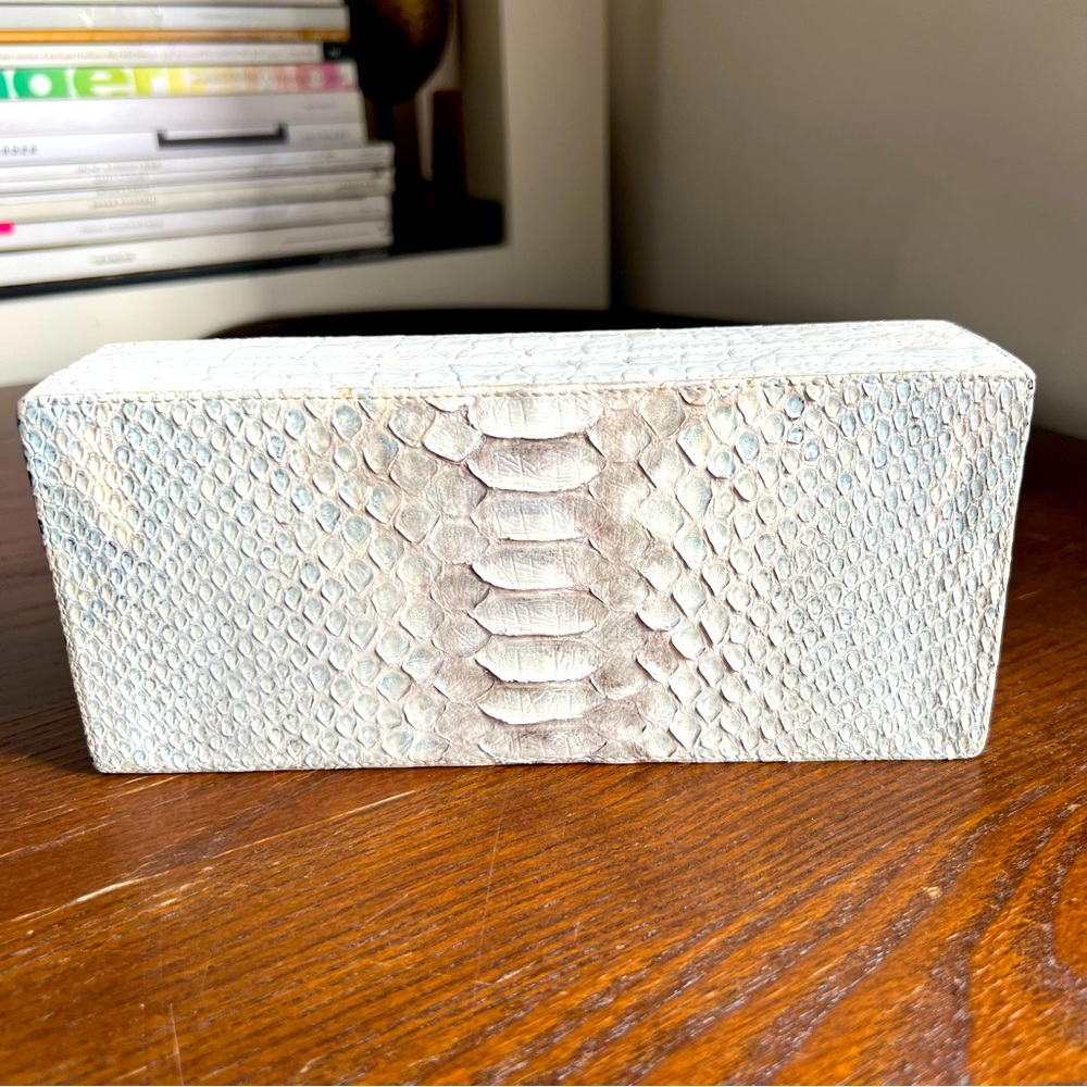 Nancy Gonzalez Crocodile & Python Box Clutch - image 2